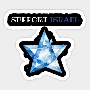 Support Israel, I stand with Israel Sticker